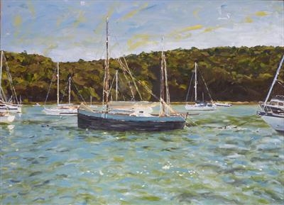 Kingswear Trots. by James Barrett, Painting, Oil on Board