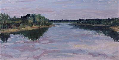 Lac de Rille' from Les Mousseaux by James Barrett, Painting, Oil on Board