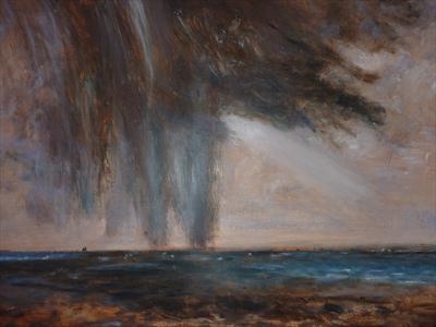 Storm seascape. by James Barrett, Painting, Oil on Board